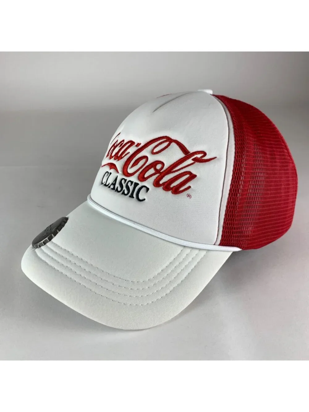 Coca-Cola Unisex Red White Foam Snapback Trucker Hat
